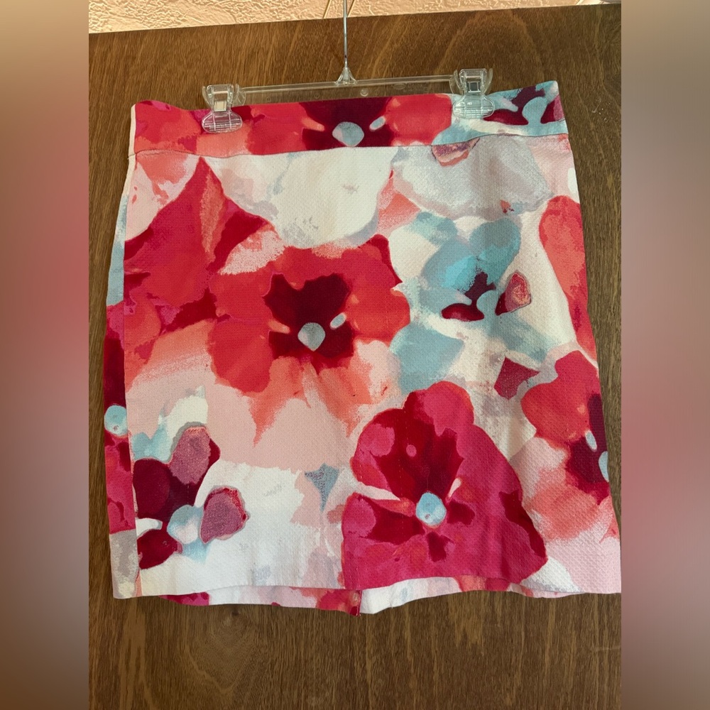 Floral watercolor skirt
